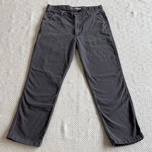 Carhartt Rugged Flex Relaxed Fit Canvas Work Pants Gray Size 36